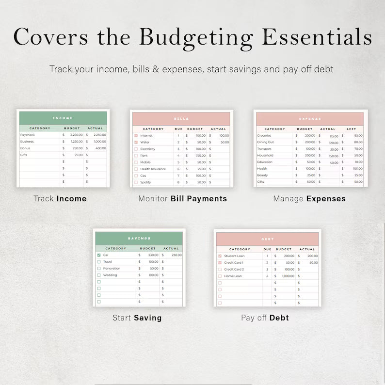 Professional Budget Planner  Track Your Finances Easily