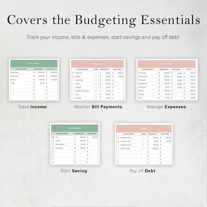 Professional Budget Planner  Track Your Finances Easily